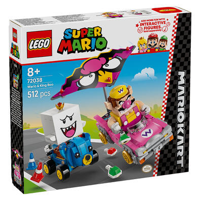LEGO樂高超級瑪利歐系列 瑪利歐賽車－瓦利歐與害羞幽靈王 72038
