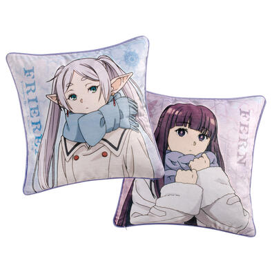 Frieren葬送的芙莉蓮 全彩抱枕套(45&times;45)-葬送的芙莉蓮A款(芙+費)