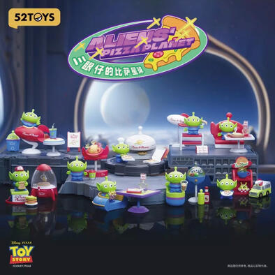 52TOYS 迪士尼玩具總動員 三眼怪的披薩星球 @8 69- 隨機發貨