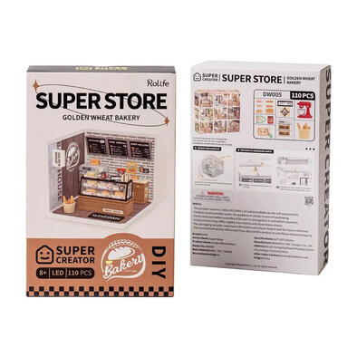 ROLIFE 若來 ROB/立體組裝場景 金色小麥麵包店 DW005B 189