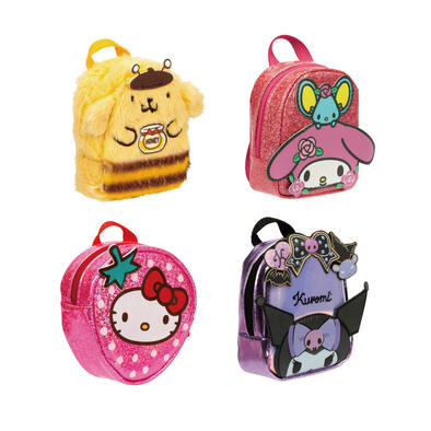 REAL LITTLES HELLO KITTY AND FRIENDS S3 BACKPACK SINGLE PK CDU- Assorted