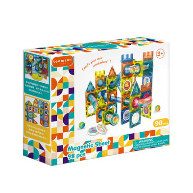 Teamson-彩色窗戶軌道磁力片組 98片組