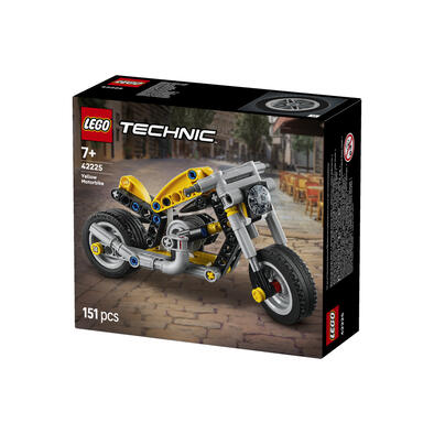 Lego樂高 黃色摩托車 42225