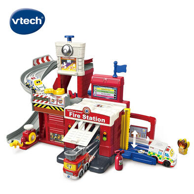 Vtech聲光城市嘟嘟車-城市消防局軌道組