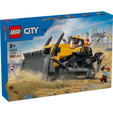 LEGO樂高城市系列 黃色推土機 60466