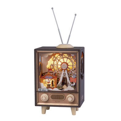 ROLIFE 若來 立體木製組裝模型 日落遊樂園音樂盒