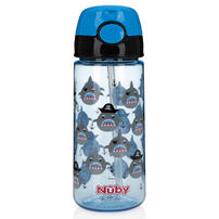 Nuby 532Ml No-Spill Shark Straw Active Bottle